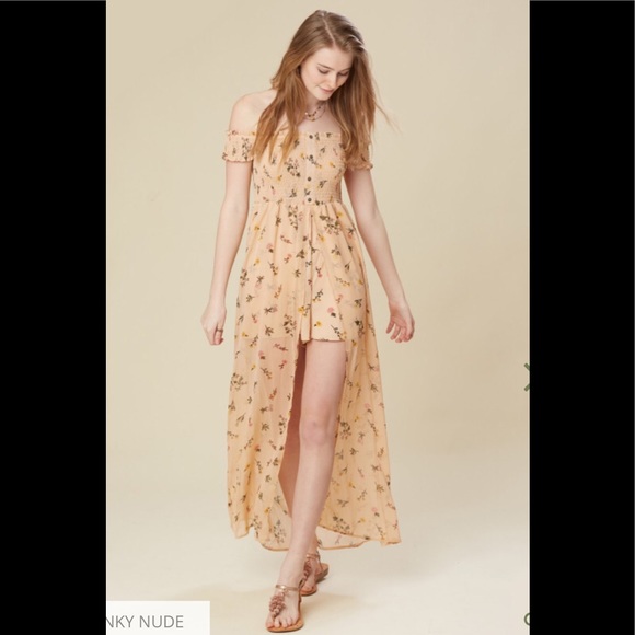 Altar’d State Walk Through Maxi Dress-Pink - Picture 2 of 8